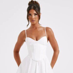 Babyboo White Mariella Midi Dress